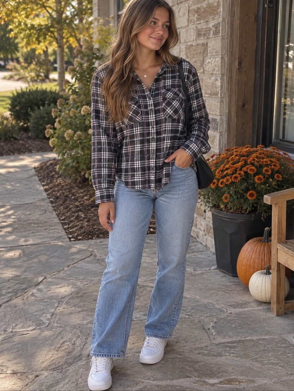 Eddie Bauer Button Down Top Size Medium